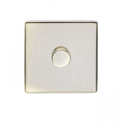 Eurolite Concealed 3mm 1 Gang Dimmer Antique Brass