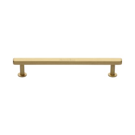 Heritage Brass Cabinet Pull Hexagon Design with 16mm Rose 160mm CTC Satin Brass finish