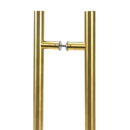 Aged Brass (316) 0.9m T Bar Handle B2B 32mm Ø