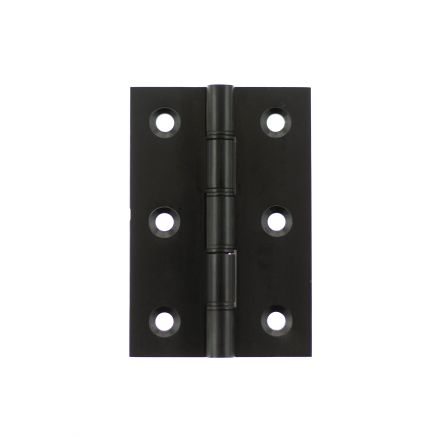 Atlantic Washered Hinges 3" x 2" x 2.2mm - Matt Black (Pair)