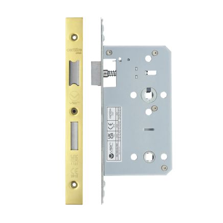 Zoo Hardware 2 Piece - DIN bathroom - 78mm c/c - backset 60mm - Gold