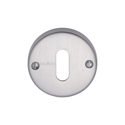 Heritage Brass Keyhole Escutcheon Satin Chrome finish