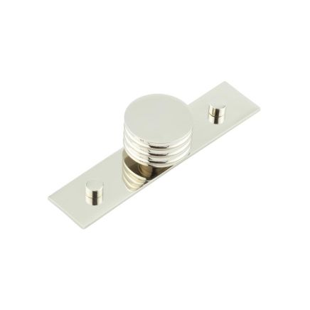 Sturt Cupboard Knobs 40mm Plain Polished Nickel - By Frelan Hardware - HOX-440PN-5090PN