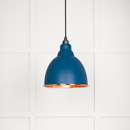 Hammered Copper Brindley Pendant in Upstream