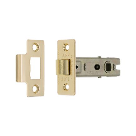 3" CE Bolt Through Tubular latch Electro Brass