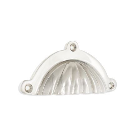 Shell Cup Pull Polished Nickel