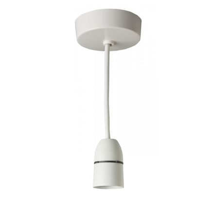 Eurolite Enhance White Plastic BC PENDANT SHORT SKIRT 6INCH White