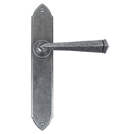 Pewter Gothic Lever Latch Set