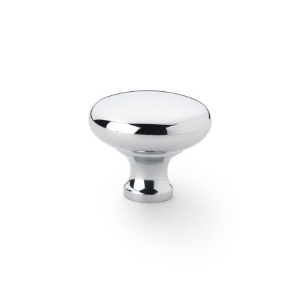 Alexander & Wilks - Wade Round Cupboard Knob - Polished Chrome - 38mm