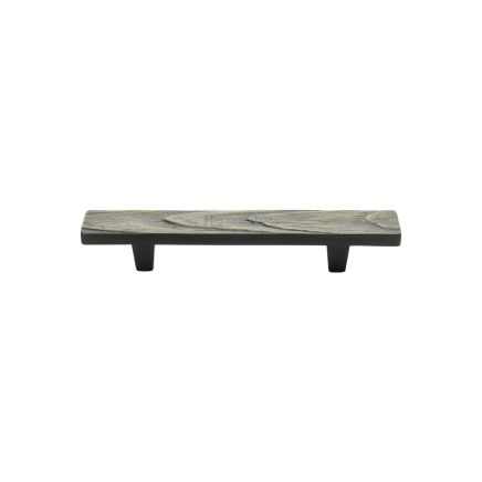 Pine Cabinet Pull Handle 96mm Aged Brass Finish