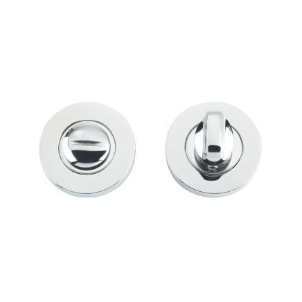 Zoo Hardware Turn and Release complete with escutcheon and 5mm spindle - 52mm Rose - Grade 304 - Stainless Steel