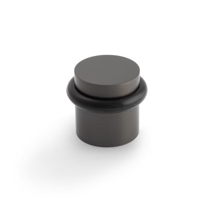 Valli 38 x 35mm - Floor Mounted Plain Doorstop - Concealed Fix - Dark Bronze PVD