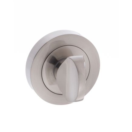 STATUS WC Turn and Release on Round Rose - Satin Nickel