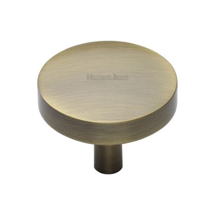Heritage Brass Cabinet Knob Tayo Design 38mm Antique Brass finish