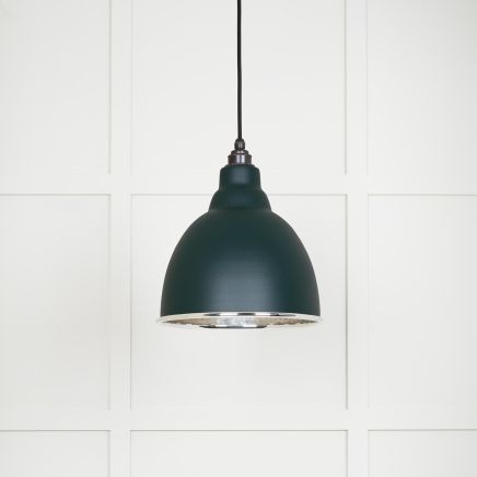Hammered Nickel Brindley Pendant in Dingle