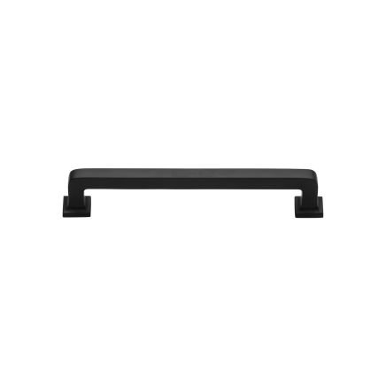 Heritage Brass Cabinet Pull Square Vintage Design 101mm CTC Matt Black Finish
