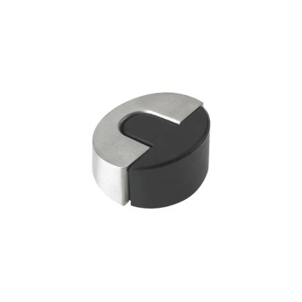 Zoo Hardware Door Stop Floor Mounted Sloped- 45mm dia - Satin Stainless