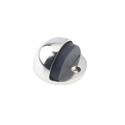 Jedo Oval Floor Mounted Door Stop 46x26mm Polished Nickel - By Frelan Hardware - JV86PN