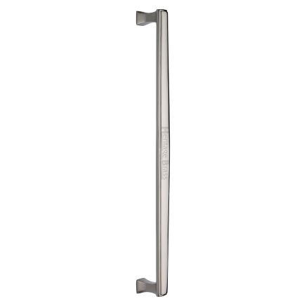 Heritage Brass Door Pull Handle Deco Design 457mm Polished Nickel Finish
