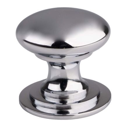 Victorian Cupboard Knob 25mm  - Polished Chrome