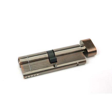 Polished Bronze 45/45 5pin Euro Cylinder/Thumbturn