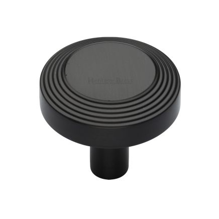 Heritage Brass Cabinet Knob Ridge Design 38mm Matt Bronze finishUK Registered Design Number 6194410