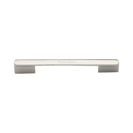 Heritage Brass Cabinet Pull Bridge Design 128&amp;160mm CTC Polished Nickel Finish