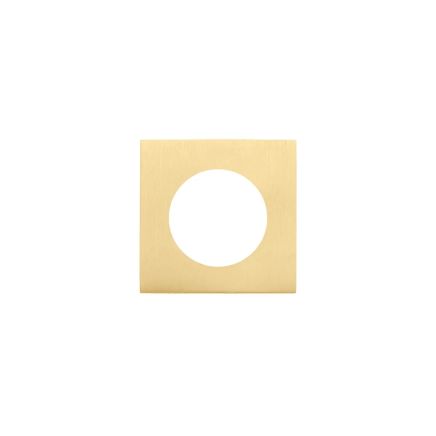 Zoo Hardware Spare square rose - Favo Satin Brass