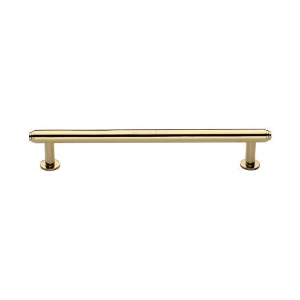 Heritage Brass Cabinet Pull Step Design with 16mm Rose 160mm CTC Polished Brass finish