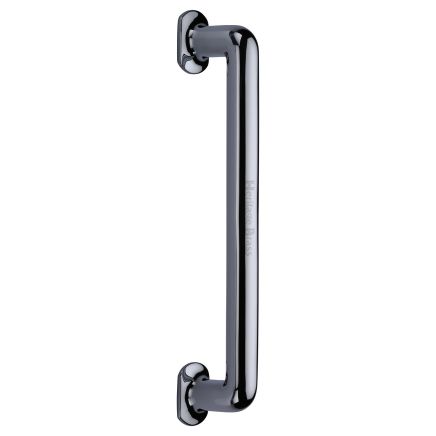 Heritage Brass Door Pull Handle Traditional Design 330mm Polished Chrome Finish