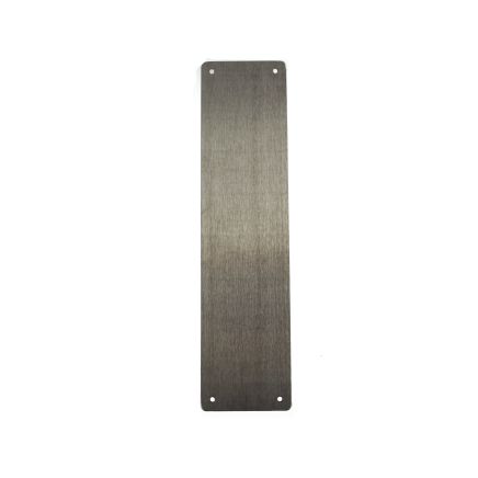 CleanTouch Finger Plate Pre drilled with screws 300mm x 75mm - Satin Stainless Steel