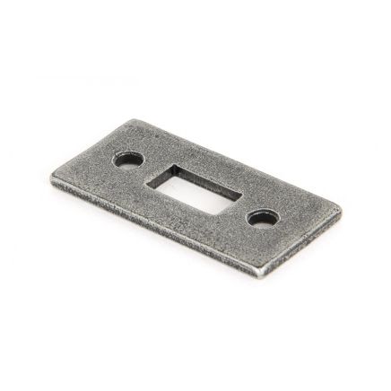 Pewter Mortice Plate For 6" Cranked Bolt