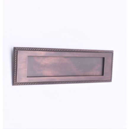 Georgian Letter Plate 250mm Aged Bronze