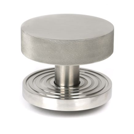 Satin Marine SS (316) Brompton Centre Door Knob (Beehive)