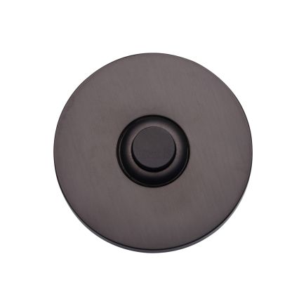 Heritage Brass Round Bell Push Matt Bronze finish