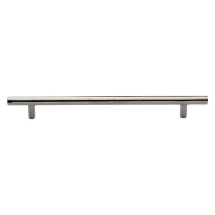 Heritage Brass Cabinet Pull Bar Design 203mm CTC Polished Nickel Finish