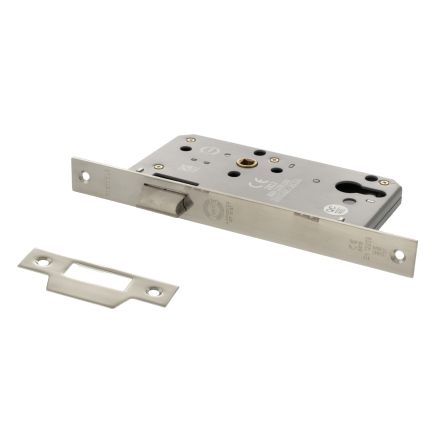 Atlantic DIN Latch 60mm backset - Polished Stainless Steel