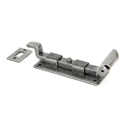 Pewter 4" Cranked Door Bolt
