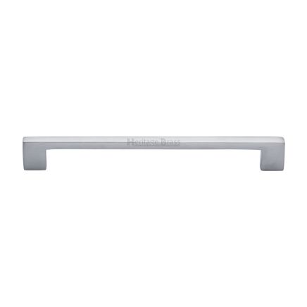 Heritage Brass Cabinet Pull Metro Design 192mm CTC Satin Chrome Finish