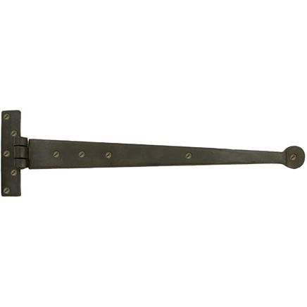Beeswax 18" Penny End T Hinge (pair)