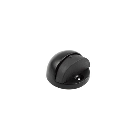 Nero Oval Floor Mounted Door Stop 46x26mm Black - By Frelan Hardware - JMB86