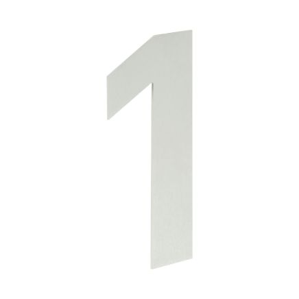150mm Numerals SSS Finish 150mm Satin Stainless Steel No. 1 - By Frelan Hardware - JNSS-1