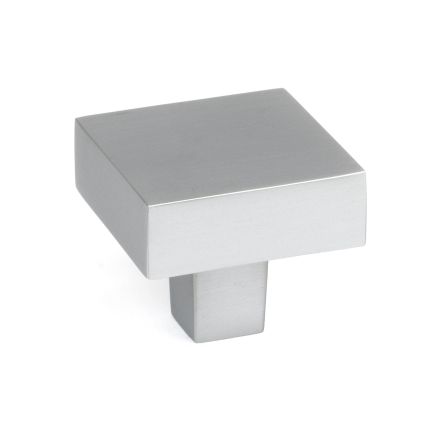 Satin Chrome Albers Cabinet Knob - 35mm