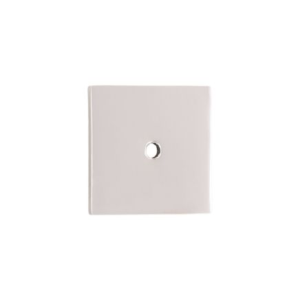 Square Backplate for Cupboard Knobs Polished Nickel