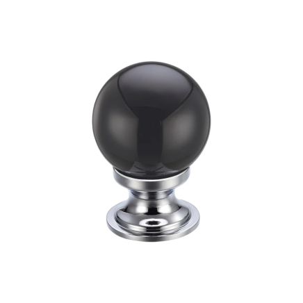 Zoo Hardware Glass Ball Cabinet Knob - Plain 25mm - Chrome