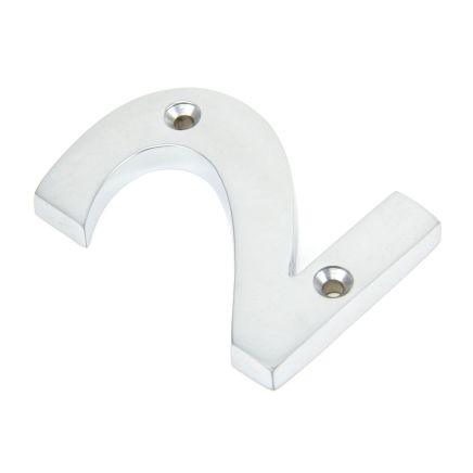 Satin Chrome Numeral 2