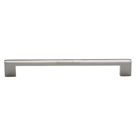Heritage Brass Cabinet Pull Metro Design 254mm CTC Polished Nickel Finish