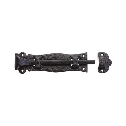 Zoo Hardware Plain Door Bolt - 6" - Black