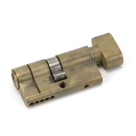 Aged Brass 30/30 5pin Euro Cylinder/Thumbturn KA