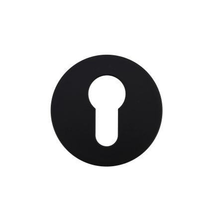 Zoo Hardware Euro Profile Escutcheon - Rosso Slim - 4mm - Black